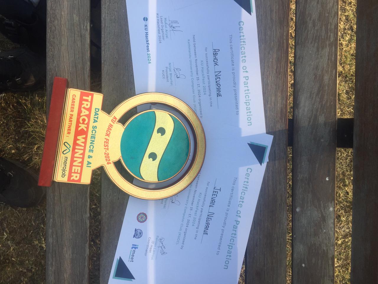 Track Winner at KU Hackfest 2024 image 2