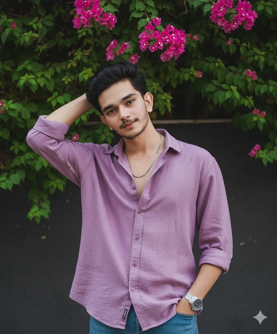 Ultra-Realistic Portrait — Confident Smile Under Foliage