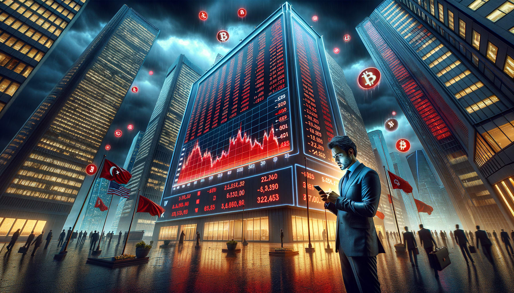 Guerra totale commerciale tra USA e Cina: Bitcoin e crypto correggono, azionario a picco