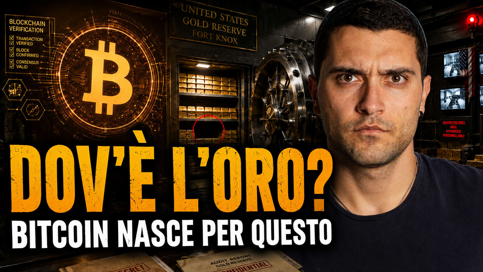 L’ORO degli USA è davvero lì?! 🧐 BITCOIN nasce per questo!! 💥