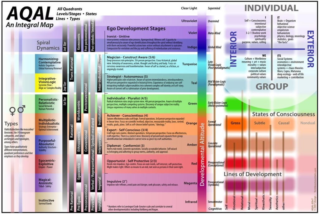 I 9 stadi di sviluppo dell'ego — schema di Dan Koe