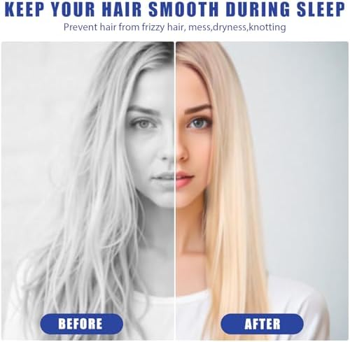 Vue 4 de Bonnet Satin Cheveux Nuit