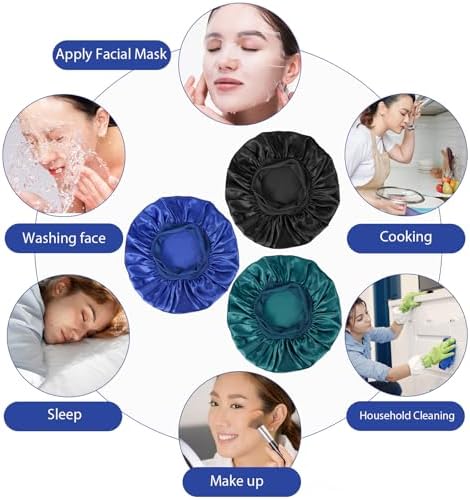 Vue 6 de Bonnet Satin Cheveux Nuit