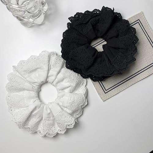 Vue 3 de Grands Elastiques Cheveux