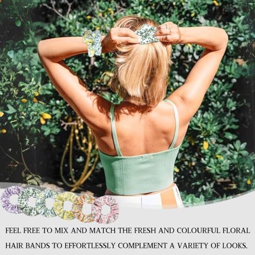 Vue 6 de Fleur Ecrasee Chouchou Cheveux