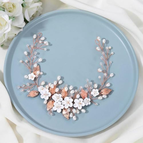 Vue 2 de Fleurs De Mariage Cheveux