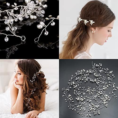 Vue 3 de Bandeau De Mariage Cheveux