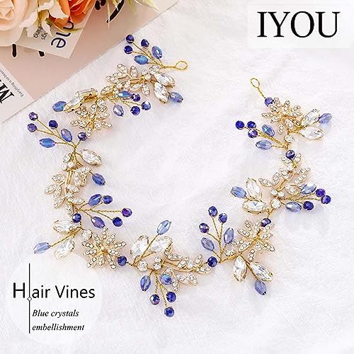 Vue 2 de Iyou Accessoire Cheveux Mariage