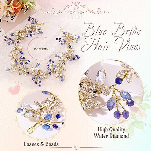 Vue 4 de Iyou Accessoire Cheveux Mariage