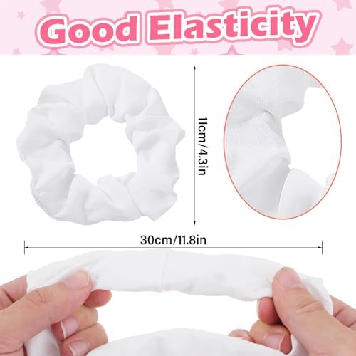 Vue 2 de Pieces Chouchou Cheveux Fille