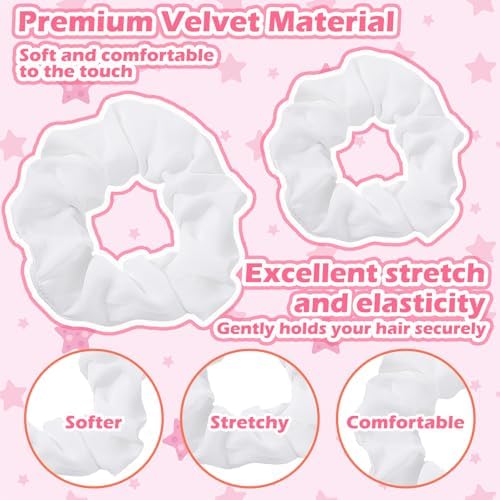 Vue 3 de Pieces Chouchou Cheveux Fille