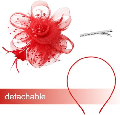 Vue 2 de Bandeau Plumes Artificielles