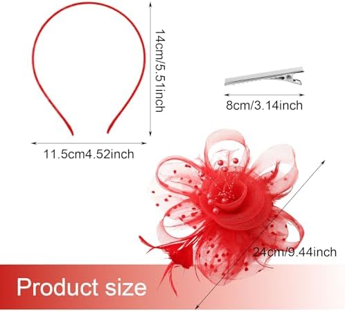 Vue 3 de Bandeau Plumes Artificielles