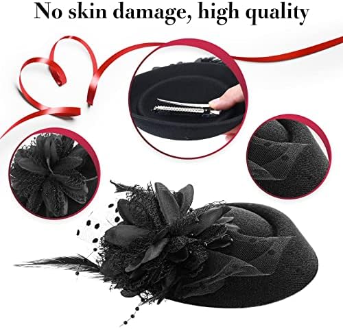 Vue 4 de Vintage Chapeau Bibi Mariage