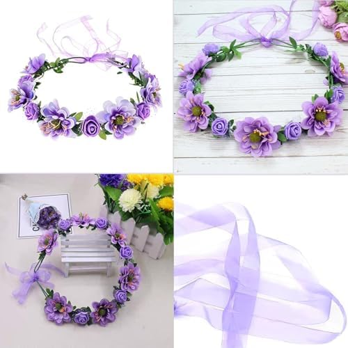 Vue 4 de Mariage Floral Bandeau Nuptiale