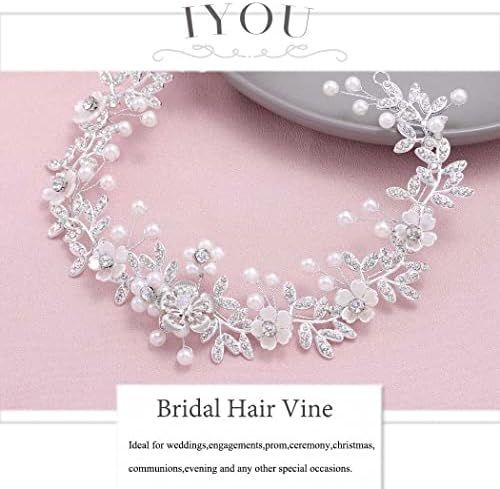 Vue 2 de Iyou Cristal Mariee Vignes