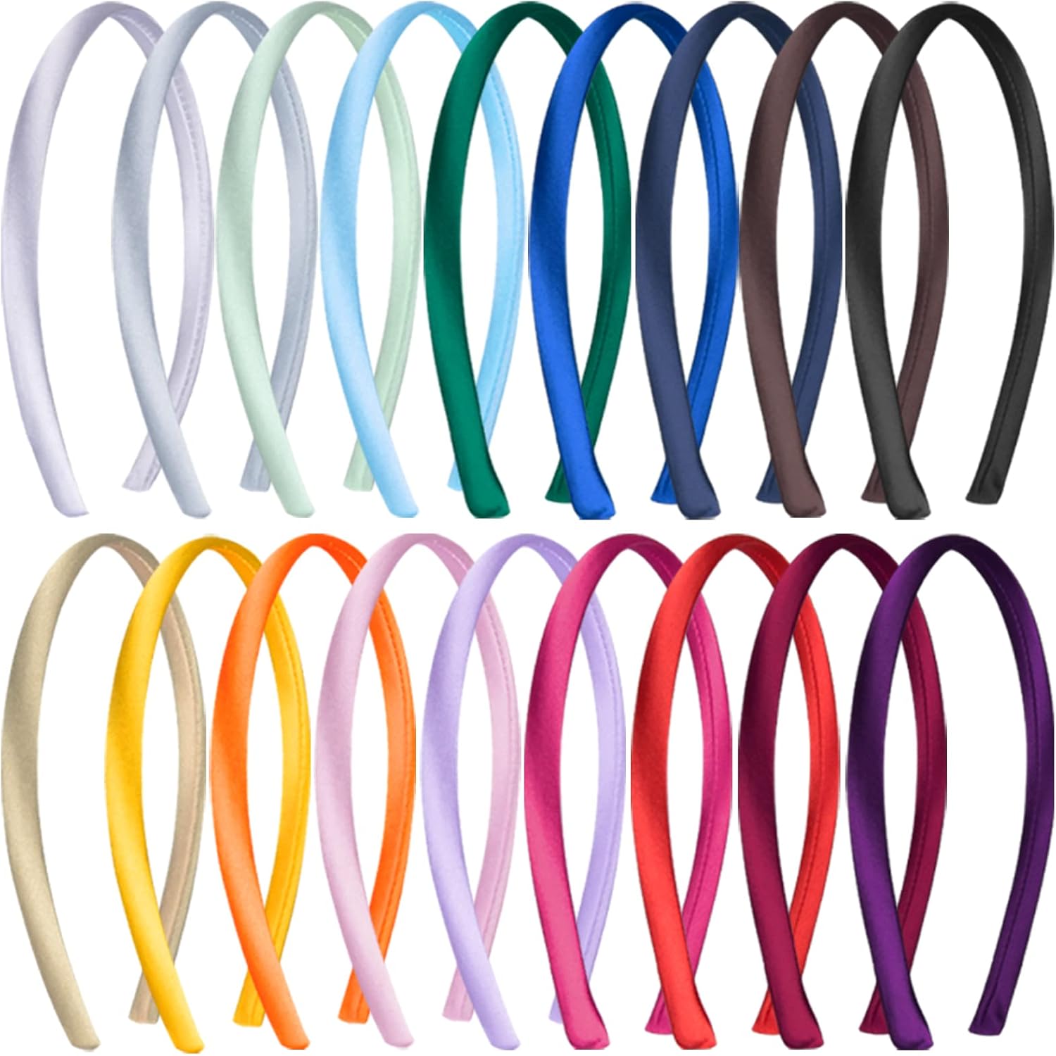 Siquk Pieces Satin Bandeaux