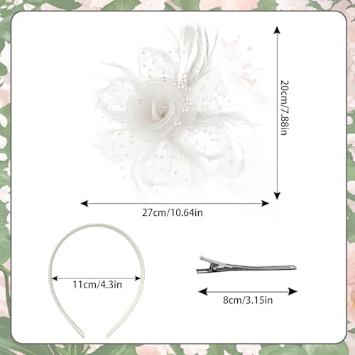 Vue 7 de Fascinator Pince Et