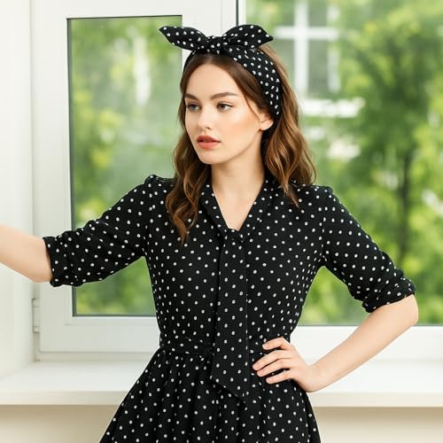 Vue 6 de Bandeau Bandana Blanc