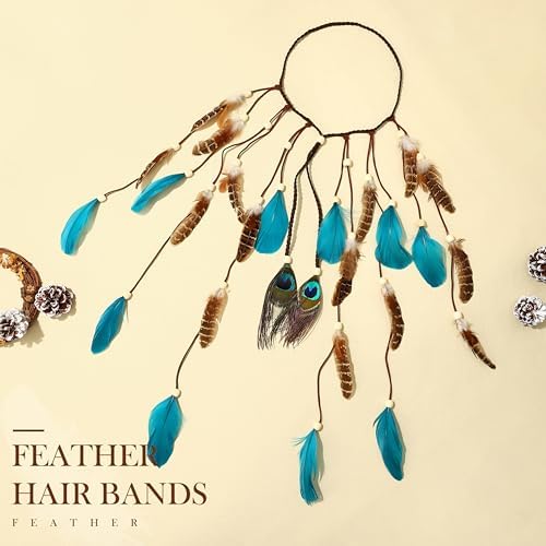 Vue 2 de Serretete Indien Plumes