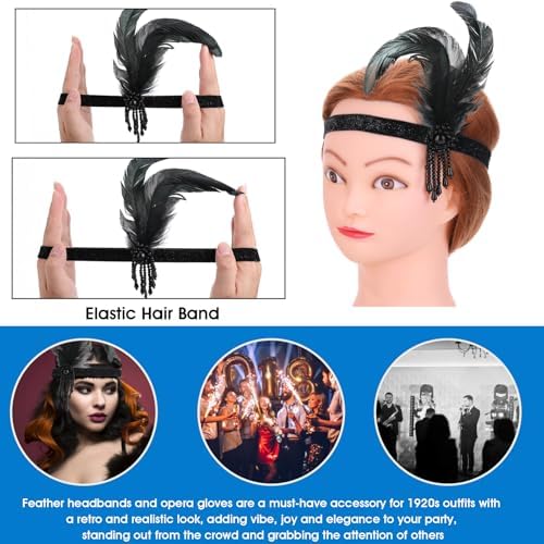 Vue 6 de Flapper Headpiece Pcs
