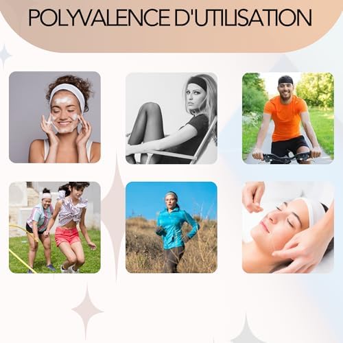 Vue 6 de Bandeau Cheveux Femme Homme