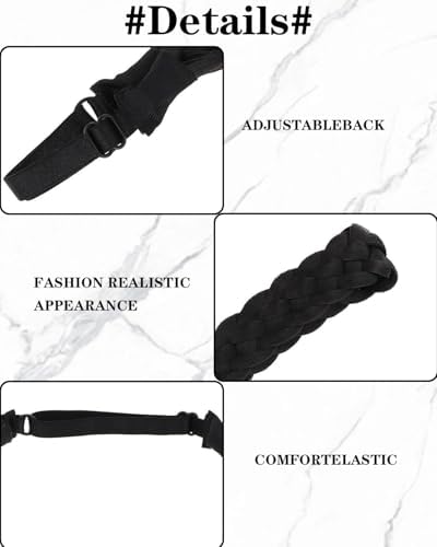 Vue 3 de Pcs Bandeau Cheveux Tresses