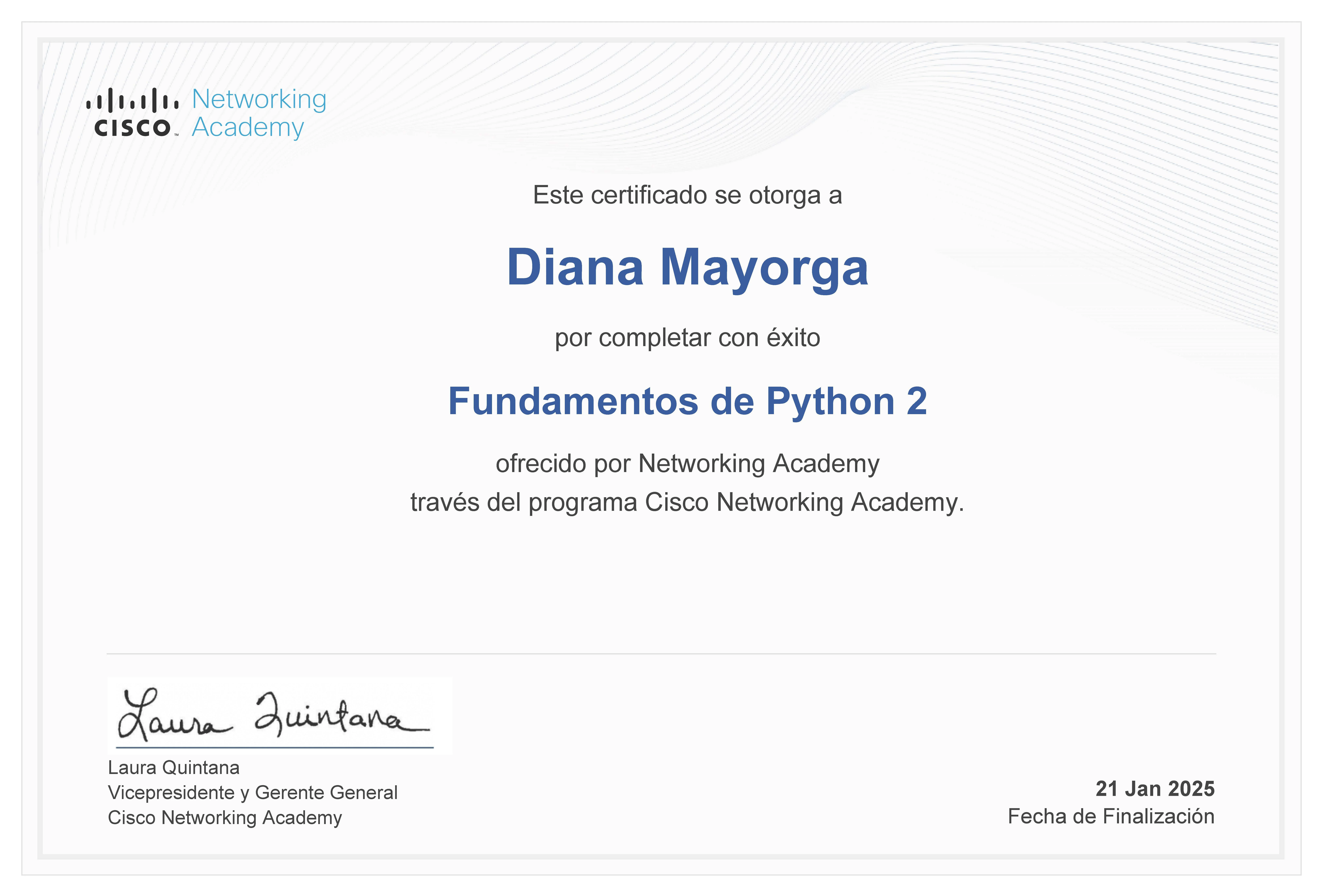 Certificado Fundamentos de Python 2