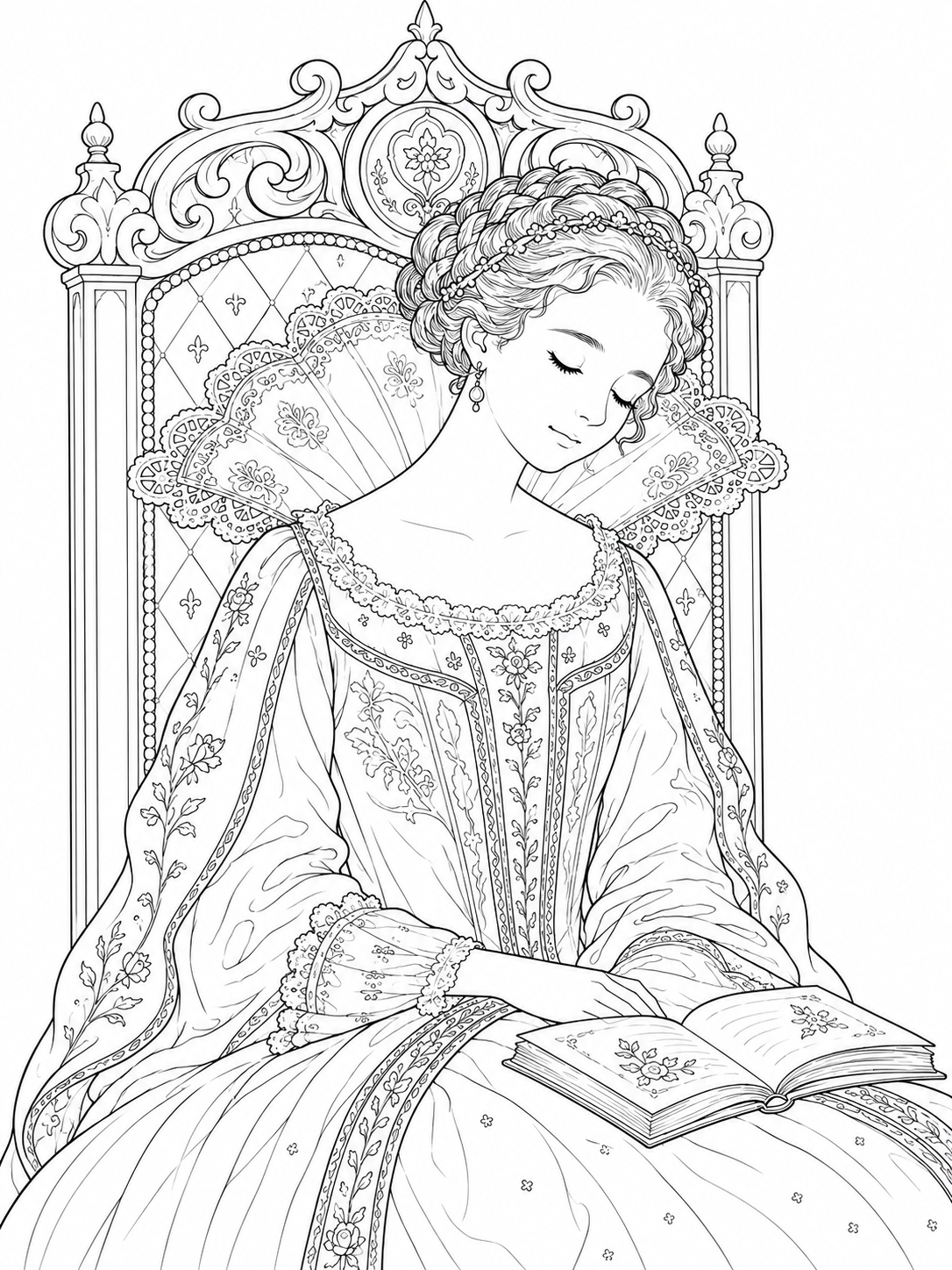 Vraie-Gloire au livre ouvert