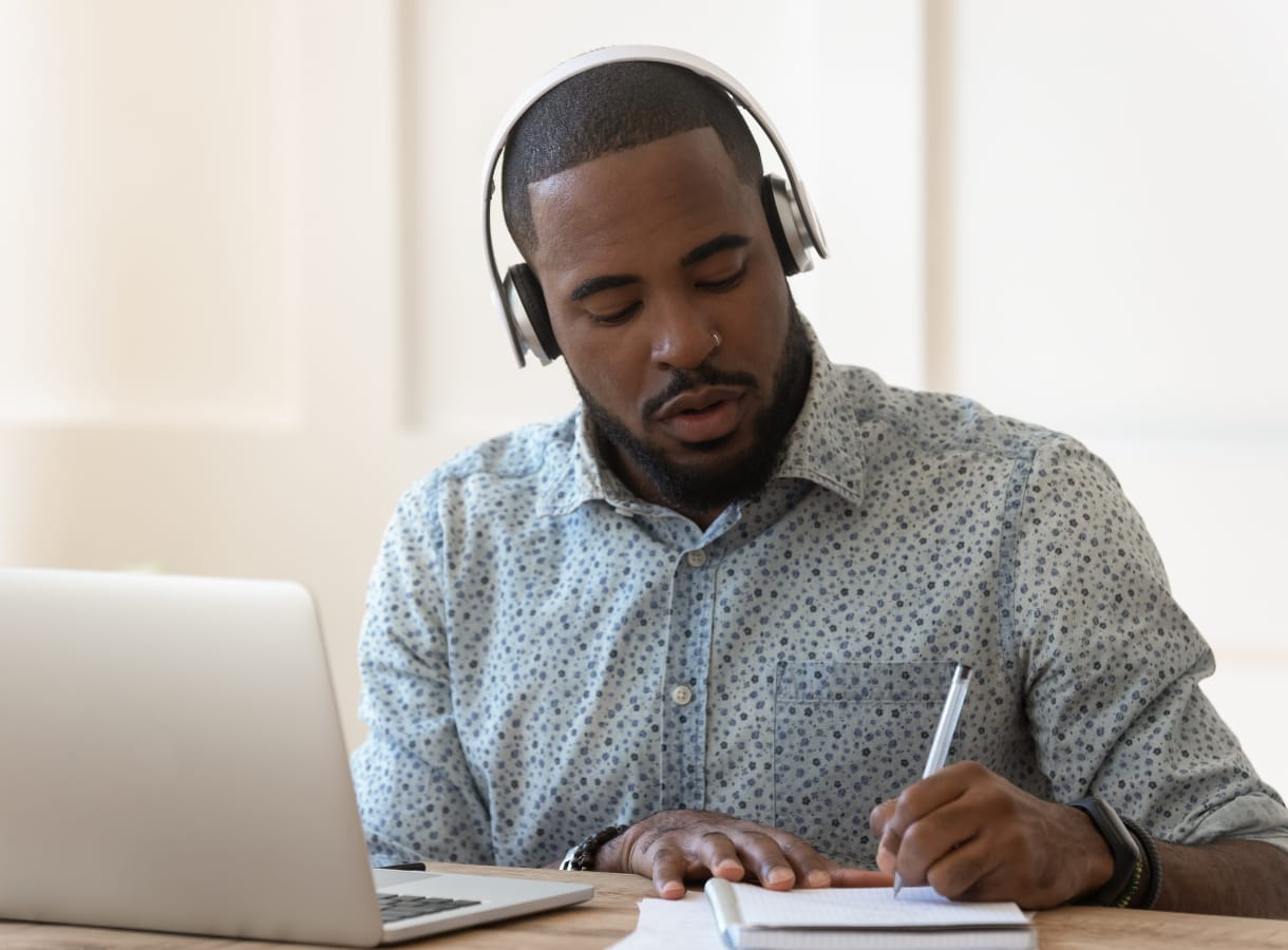 Man working from home