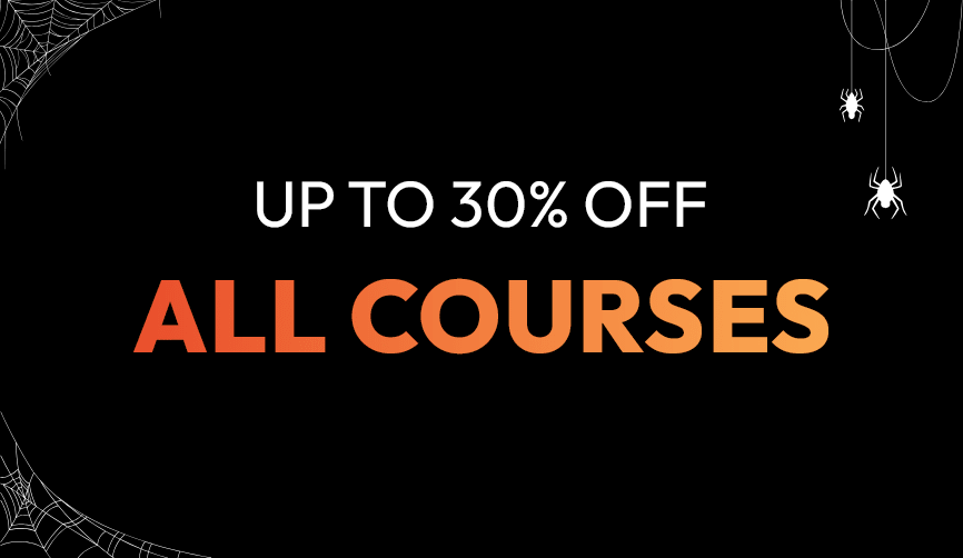 Up to 30% off all courses