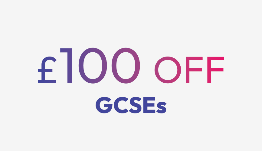 £100 off all online GCSE courses