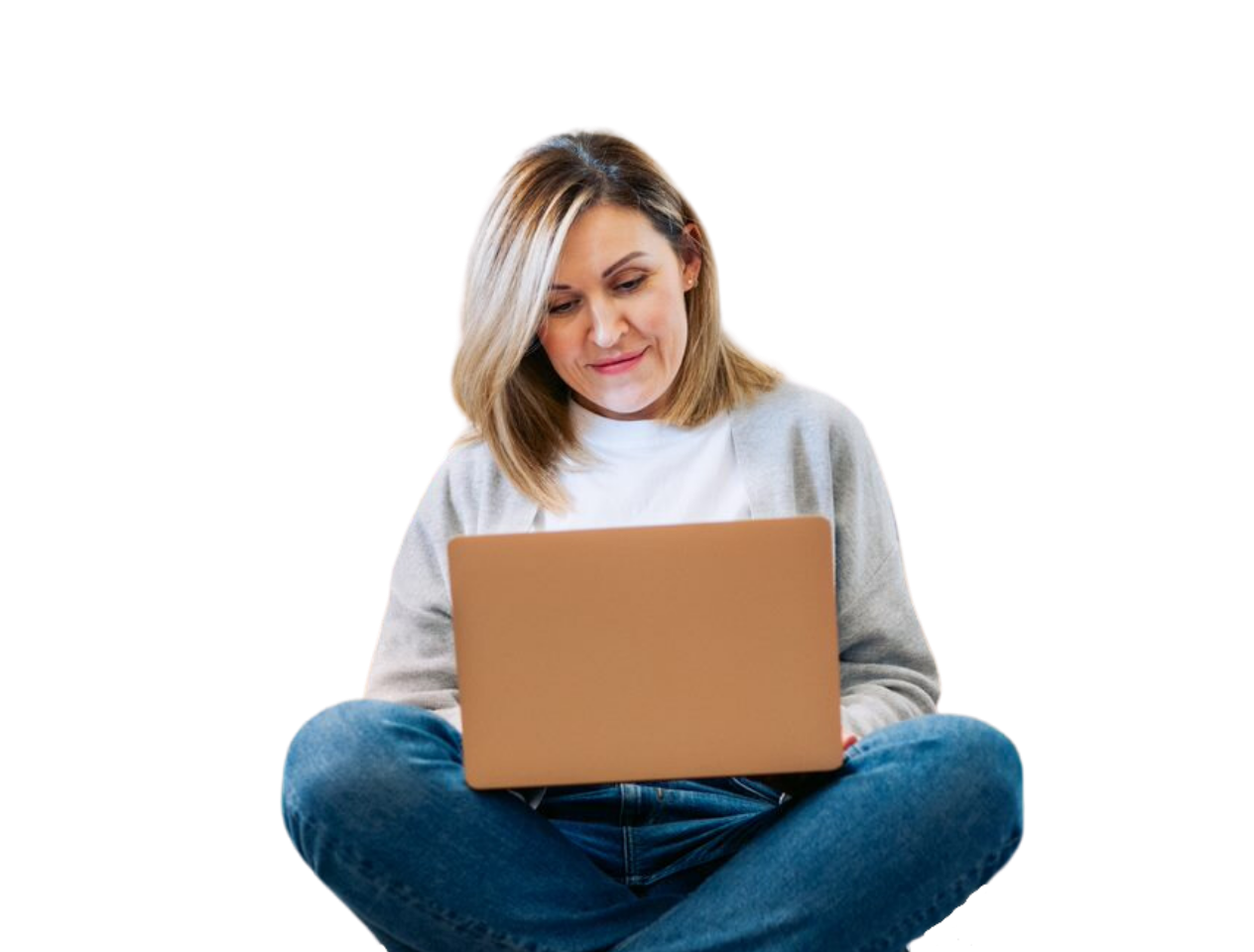 Woman studying NCFE qualification at home