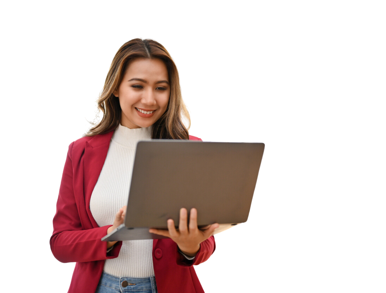 Accountant on laptop