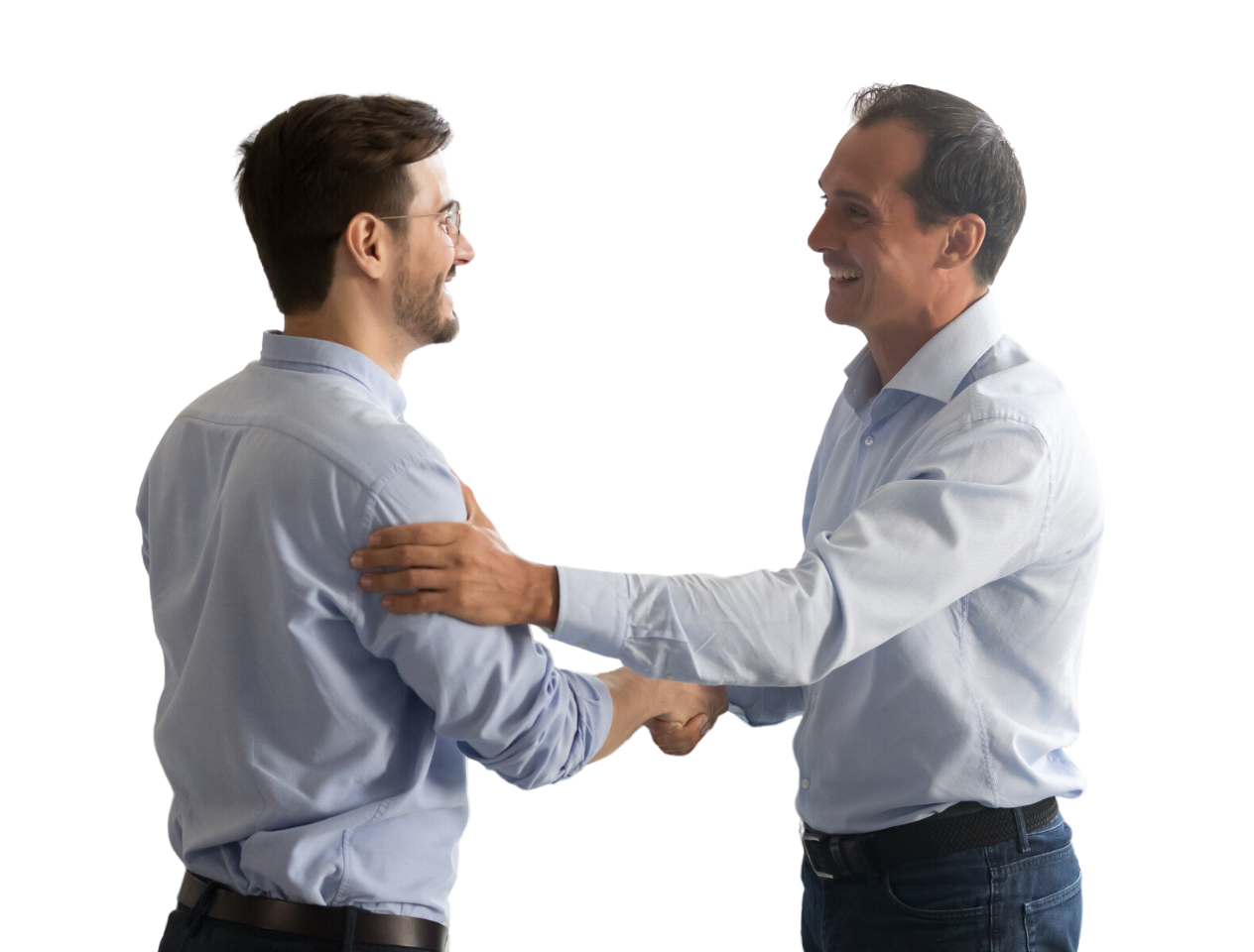 Men shaking hands