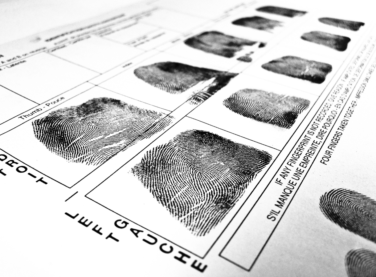 Finger prints from forensics