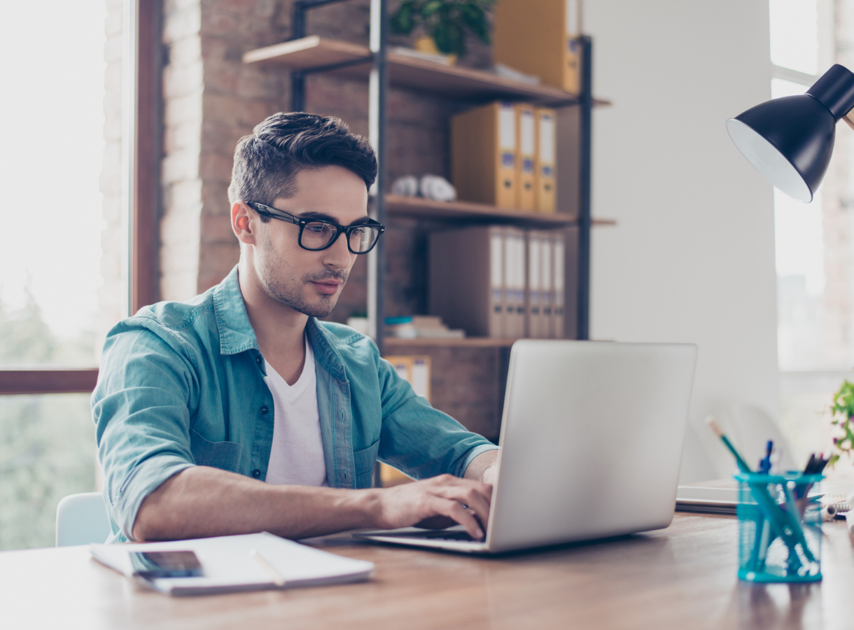 Accountant on a laptop