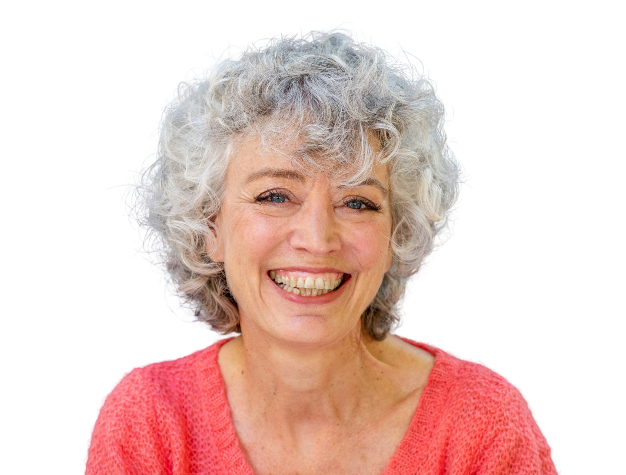 Older woman smiling at the camera