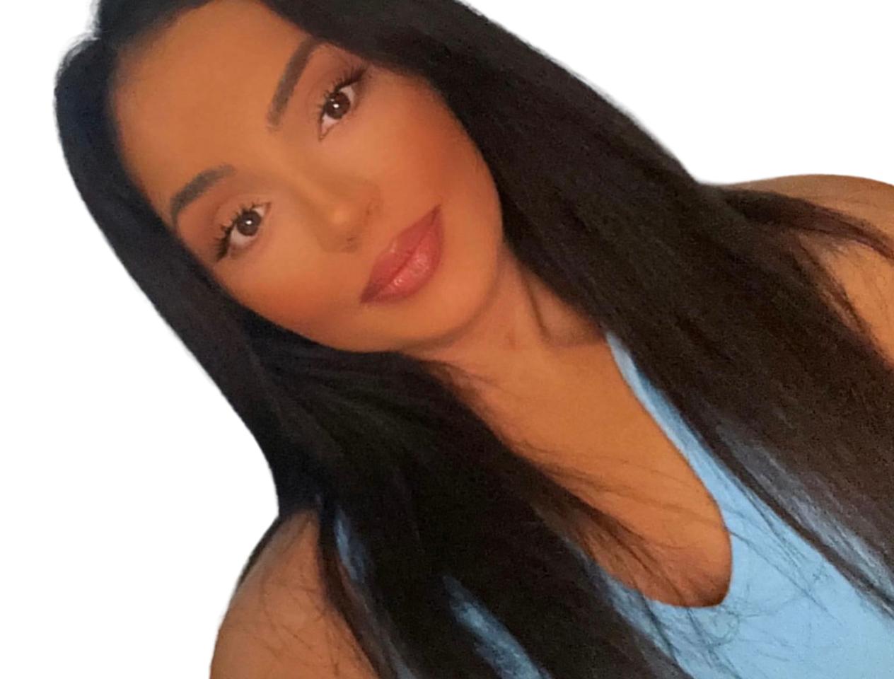 woman looking at the camera smiling