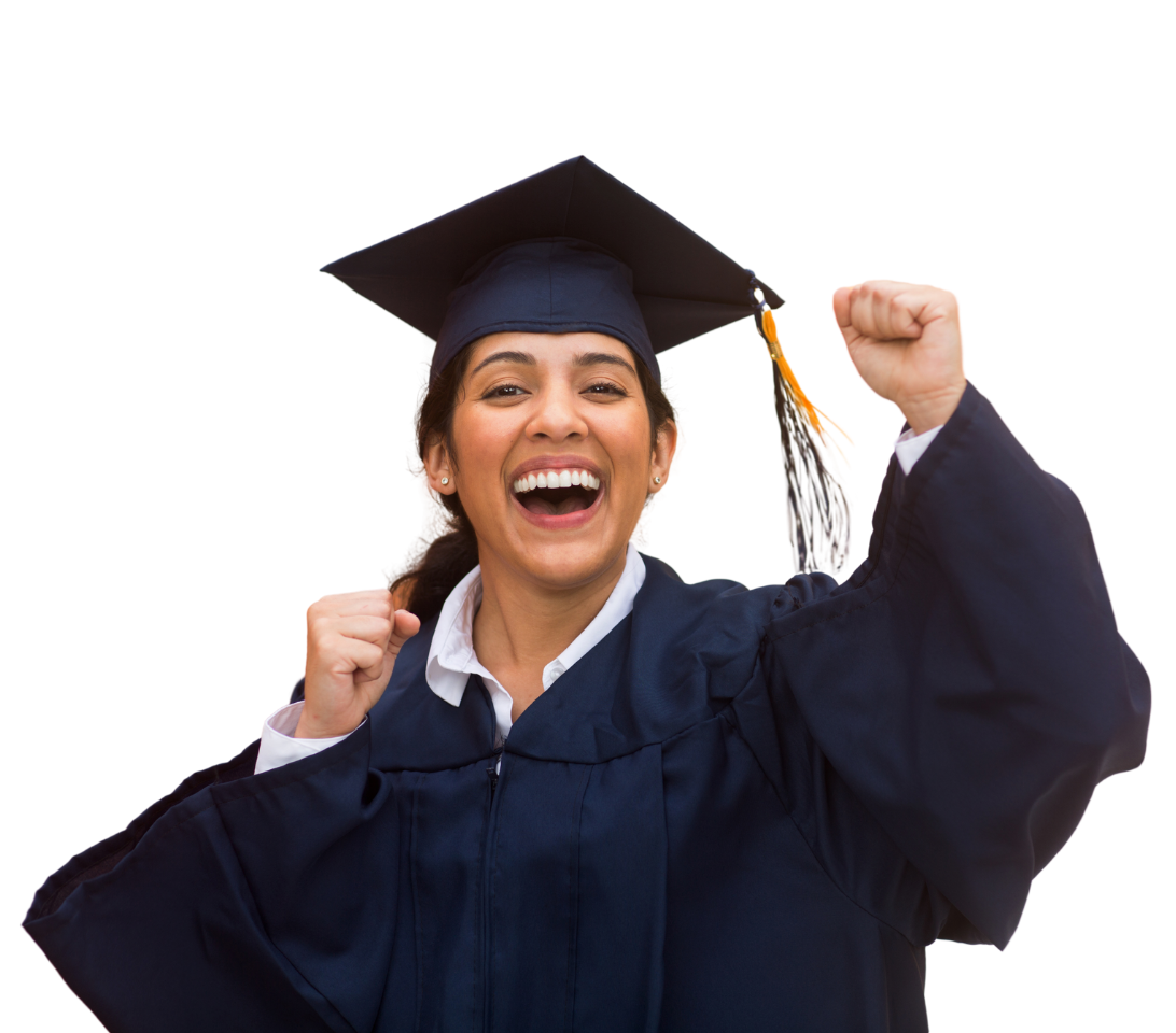 graduating from university