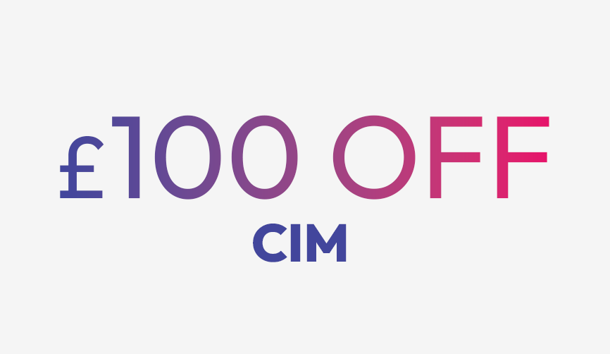 £100 off CIM courses