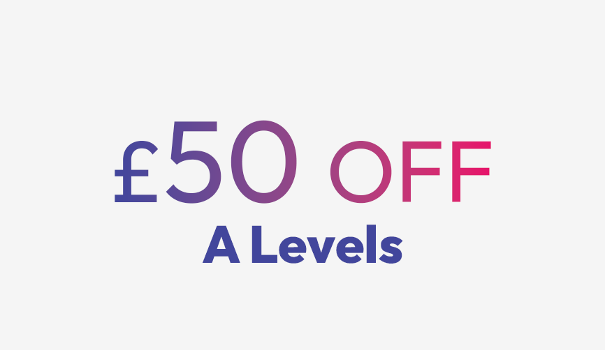 £50 off online A Level courses