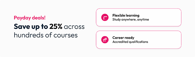 25% off selected courses