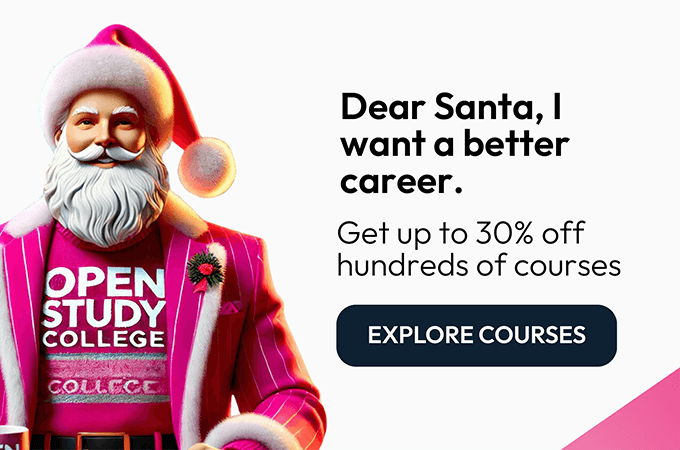 Save 30% on selected courses this Christmas - explore courses