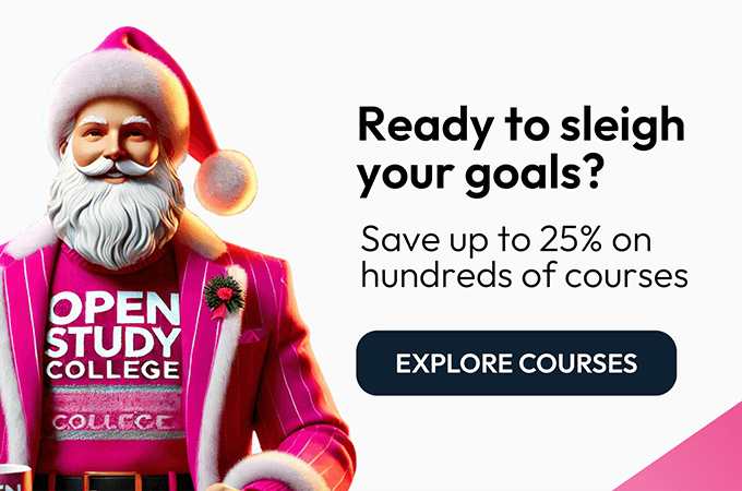 Save 30% on selected courses this Christmas - explore courses