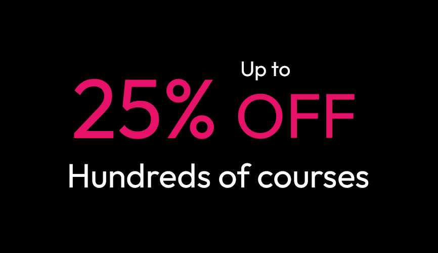 Save up to 25% on your course this Christmas