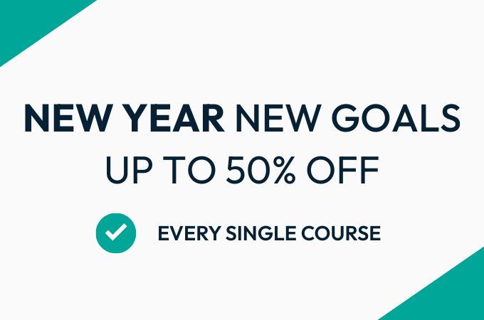 Save 50% on courses ends soon