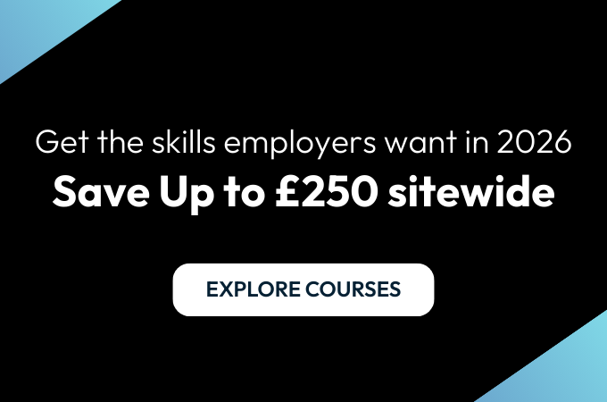 Save up to £250 on courses ends soon