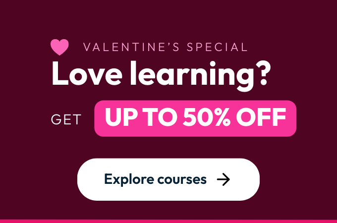 Save up to 50% this Valentine's! 
