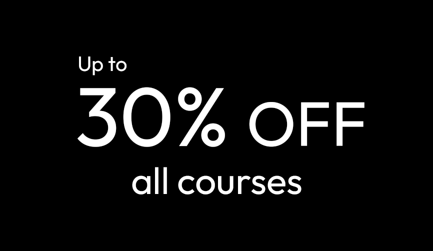 Up to £250 off all courses
